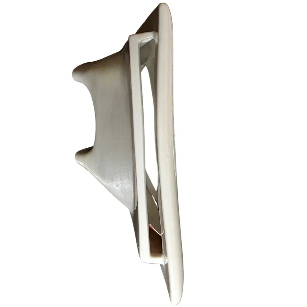 Vintage Picture Frame Andrea by Sadek White Butterfly‎ Ceramic Japan 5x4